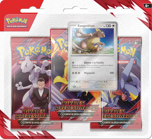 ES - 3 pack Blister Rivales Predestinados - Pokémon TCG