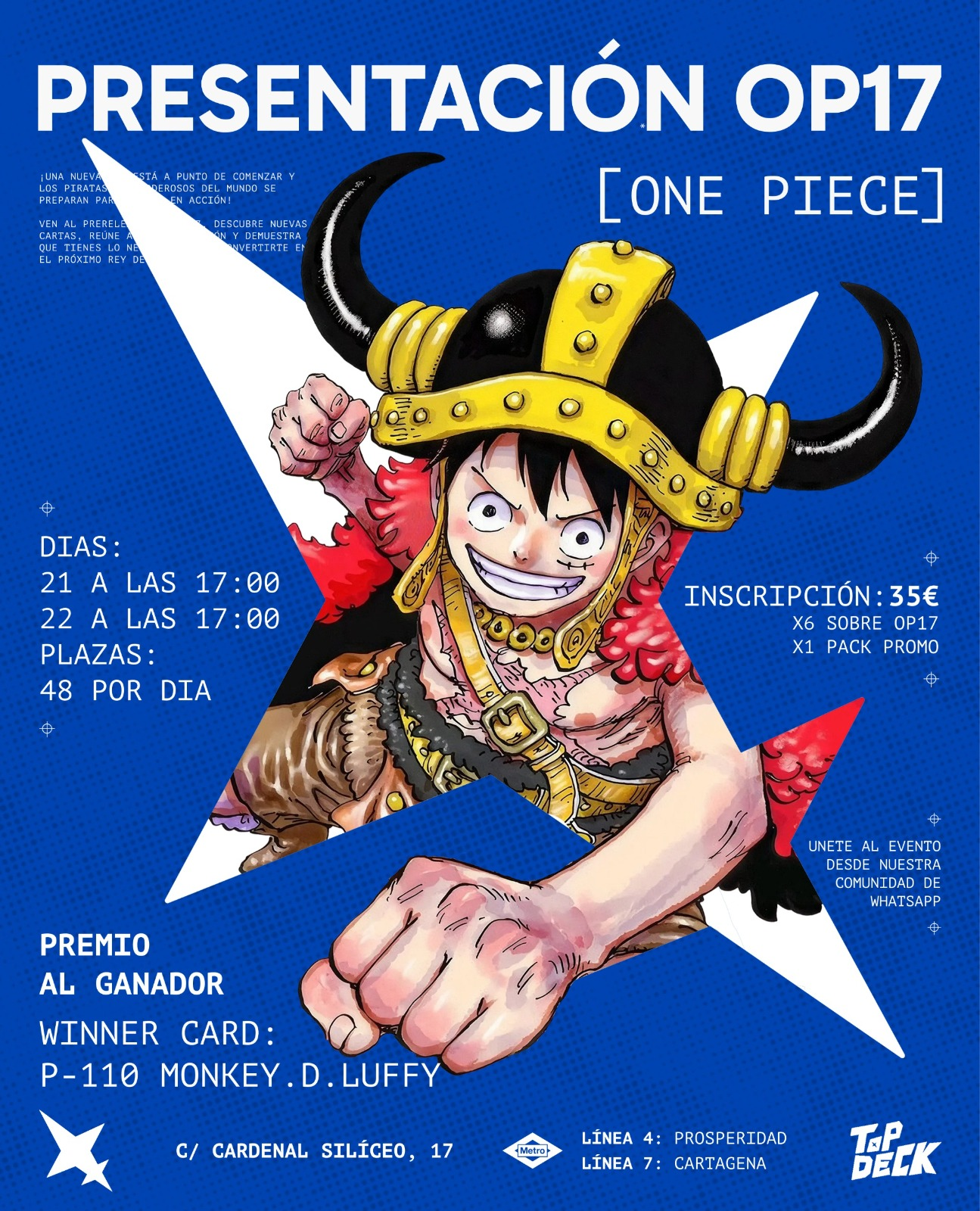 ENTRADA – ONE PIECE CARD GAME 4th Anniversary Event (OP-17 Release Event)