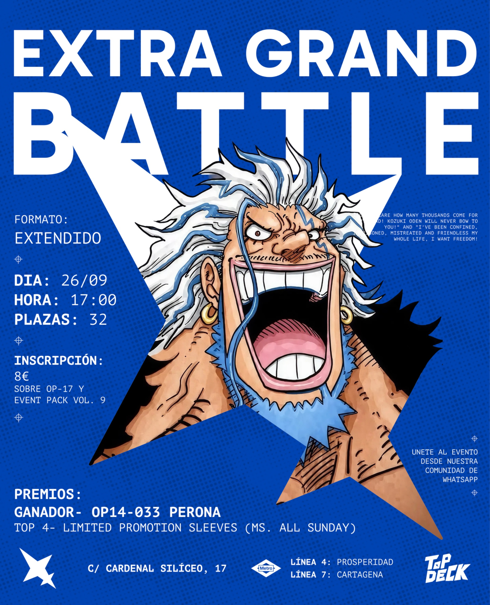 ONE PIECE CARD GAME Extra Grand Battle for Stores 2026 September-October